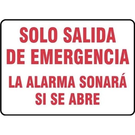 Accuform Exit Sign, Aluminum, 14 in W, 10 in H SHMEXT921VA